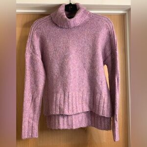 Marled Pink Turtleneck Sweater - size M
